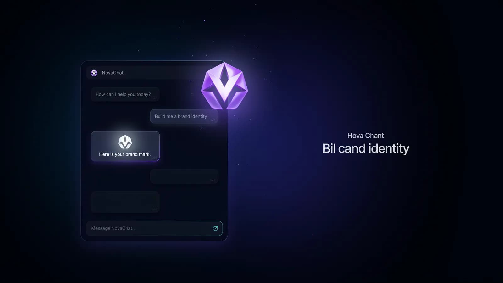 AI brand visibility illustration — brand logo appearing inside ChatGPT and Gemini chat interfaces 2026