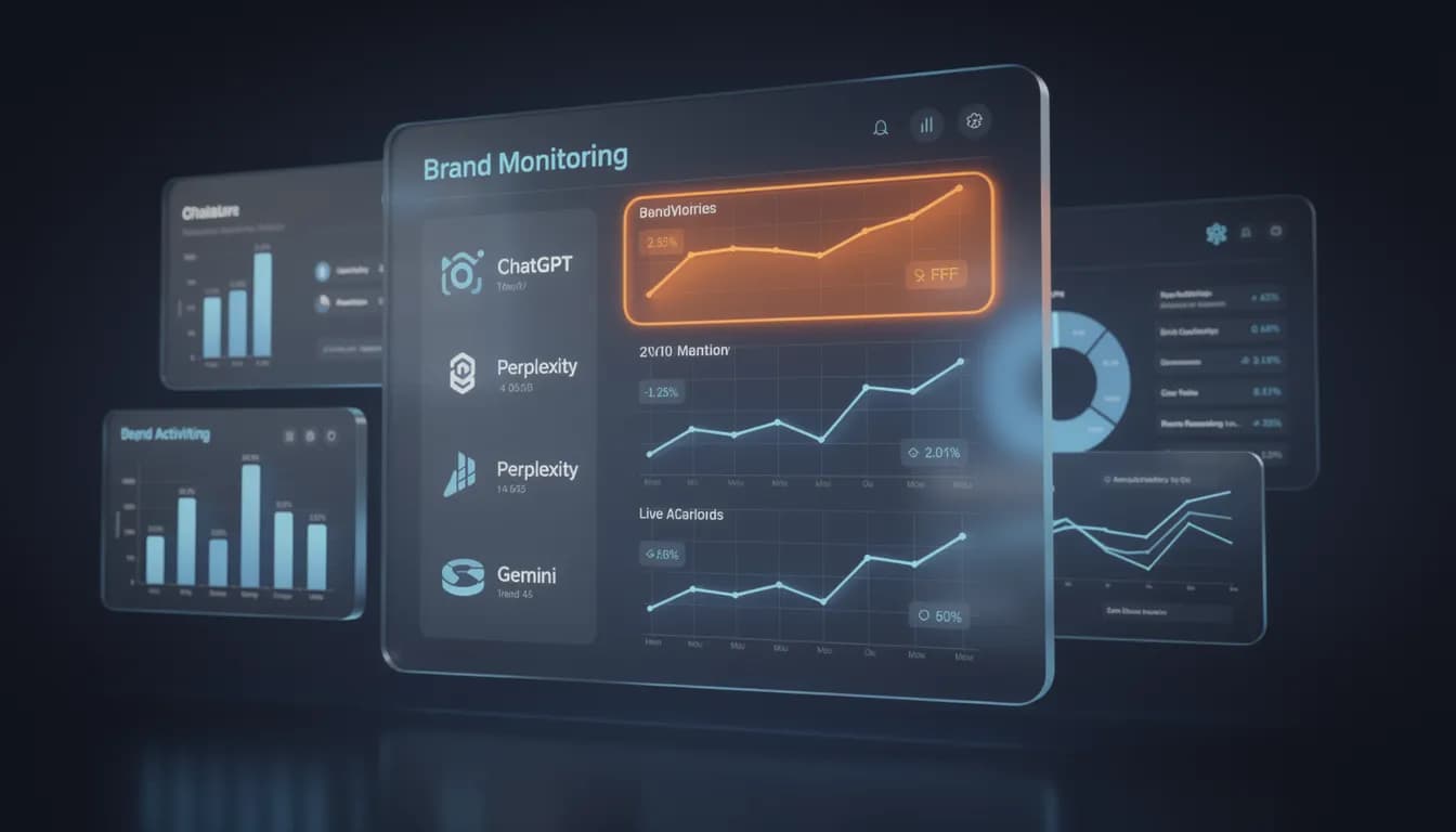 LLM tracking tools AI brand monitoring dashboard 2026 — ChatGPT, Perplexity, Gemini visibility